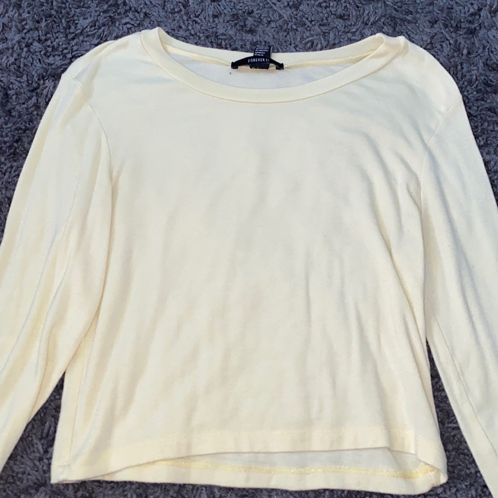 Forever 21 yellow long sleeve top